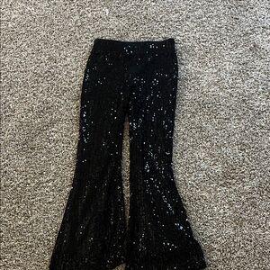 Art Class Black Sequin Flare Pants